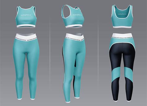 Download Female Sport Outfit Vol.2 Mockup